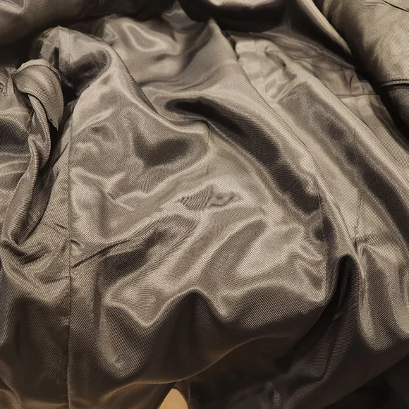 Oscar de la Renta Charcoal Gray/Black Men's Wool Blazer - Picture 6 of 6